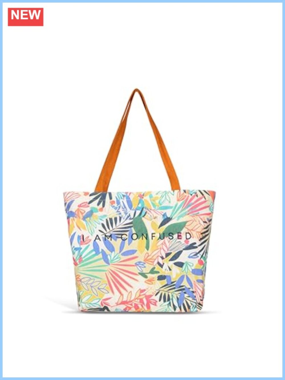 Recycled Poly-Cotton Tote Bag with Zipper and Cotton Lining